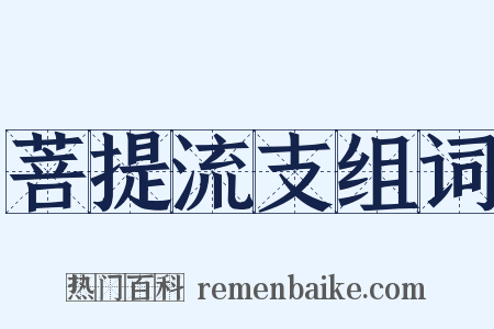 菩提流支组词是什么意思的图片
